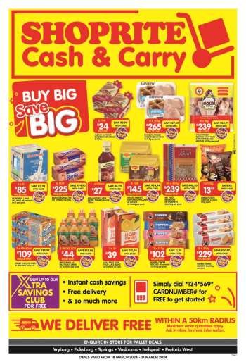 thumbnail - Shoprite catalogue - Cash & Carry Mid Month Deals Selected Stores